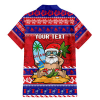 Custom Guam Christmas Family Matching Mermaid Dress and Hawaiian Shirt Guaman Santas Felis Pasgua LT14 - Polynesian Pride