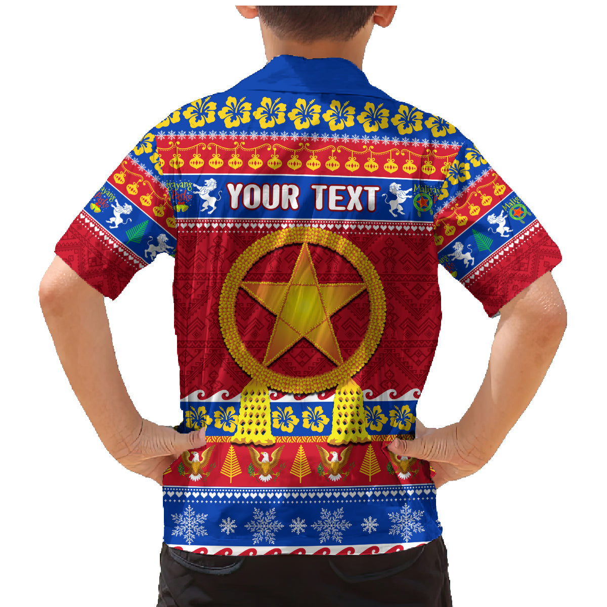 Custom Philippines Christmas Family Matching Mermaid Dress and Hawaiian Shirt Filipino Parol Maligayang Pasko LT14 - Polynesian Pride
