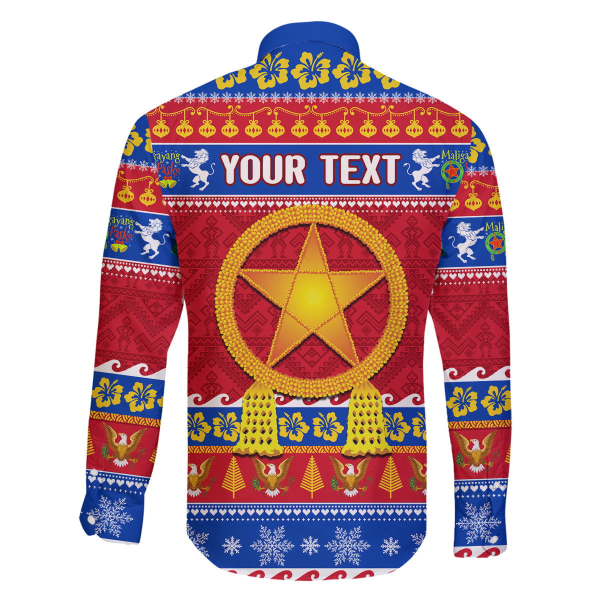 Custom Philippines Christmas Family Matching Summer Maxi Dress and Hawaiian Shirt Filipino Parol Maligayang Pasko LT14 - Polynesian Pride