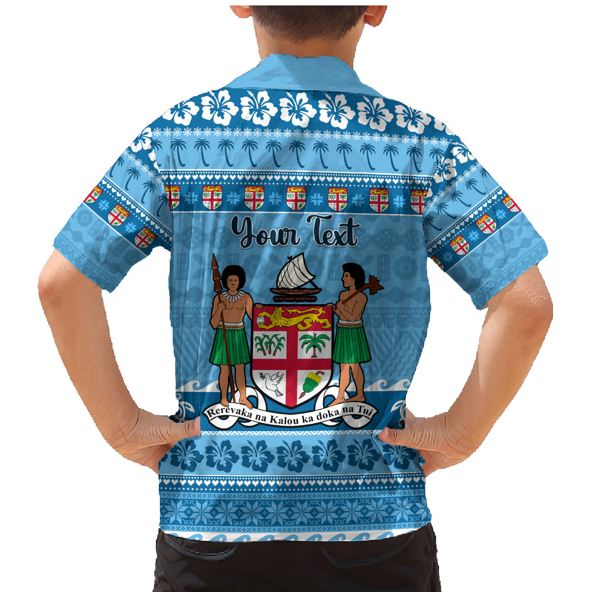 Custom Fiji Christmas Family Matching Mermaid Dress and Hawaiian Shirt Fijian Tapa Marau na Kerisimasi LT14 - Polynesian Pride