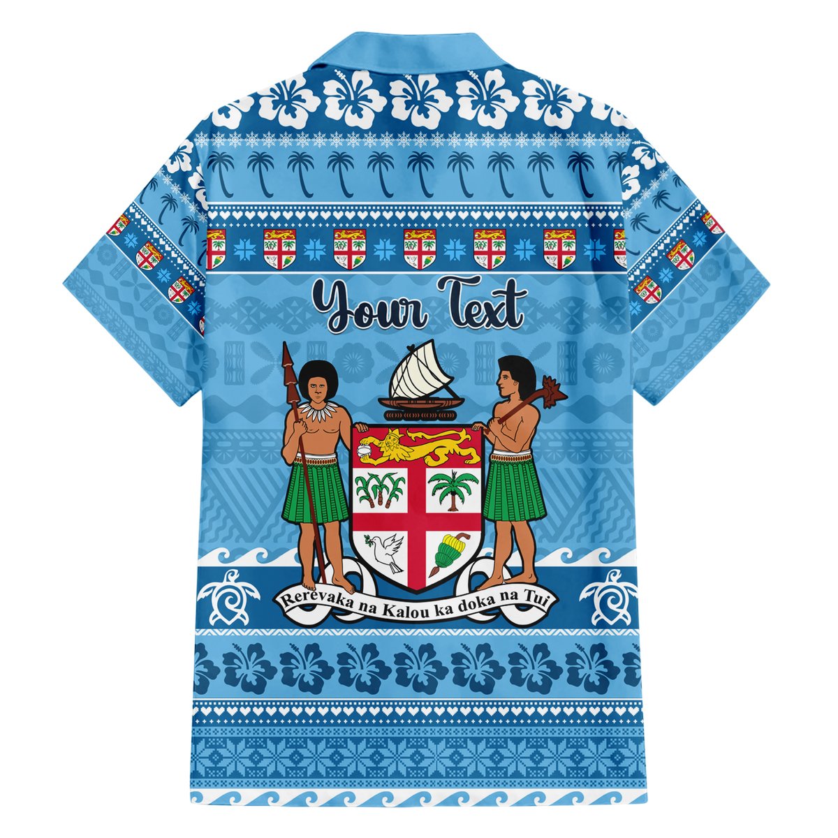 Custom Fiji Christmas Hawaiian Shirt Fijian Tapa Marau na Kerisimasi LT14 - Polynesian Pride