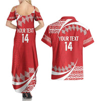 Custom Mate Maa Tonga Couples Matching Summer Maxi Dress and Hawaiian Shirt 2024 Go Champions