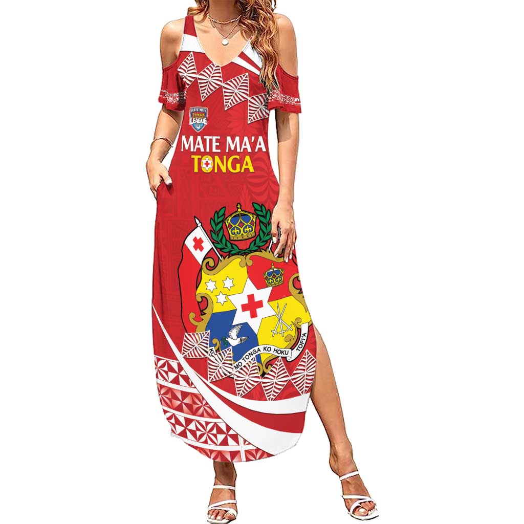 Custom Mate Maa Tonga Family Matching Summer Maxi Dress and Hawaiian Shirt 2024 Go Champions