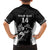 Aotearoa Rugby Custom Family Matching Off The Shoulder Long Sleeve Dress and Hawaiian Shirt Maori Kiwi - Mascot Style