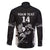 Aotearoa Rugby Custom Family Matching Off The Shoulder Long Sleeve Dress and Hawaiian Shirt Maori Kiwi - Mascot Style