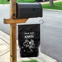 Aotearoa Rugby Custom Garden Flag Maori Kiwi - Mascot Style