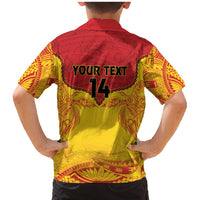 Papua New Guinea Rugby Custom Family Matching Mermaid Dress and Hawaiian Shirt Go Kumuls PNG - Polynesian Pattern LT14 - Polynesian Pride