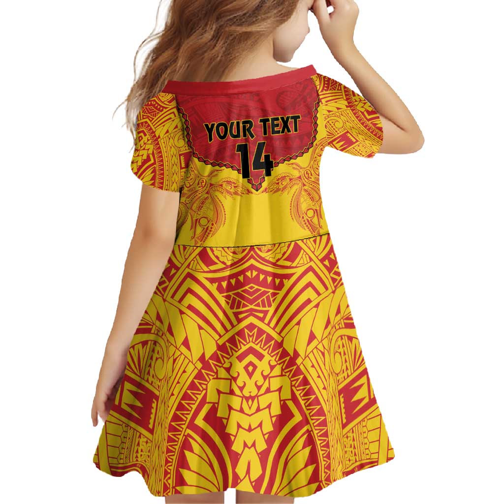Papua New Guinea Rugby Custom Family Matching Off Shoulder Maxi Dress and Hawaiian Shirt Go Kumuls PNG - Polynesian Pattern LT14 - Polynesian Pride