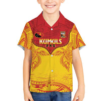 Papua New Guinea Rugby Custom Hawaiian Shirt Go Kumuls PNG - Polynesian Pattern