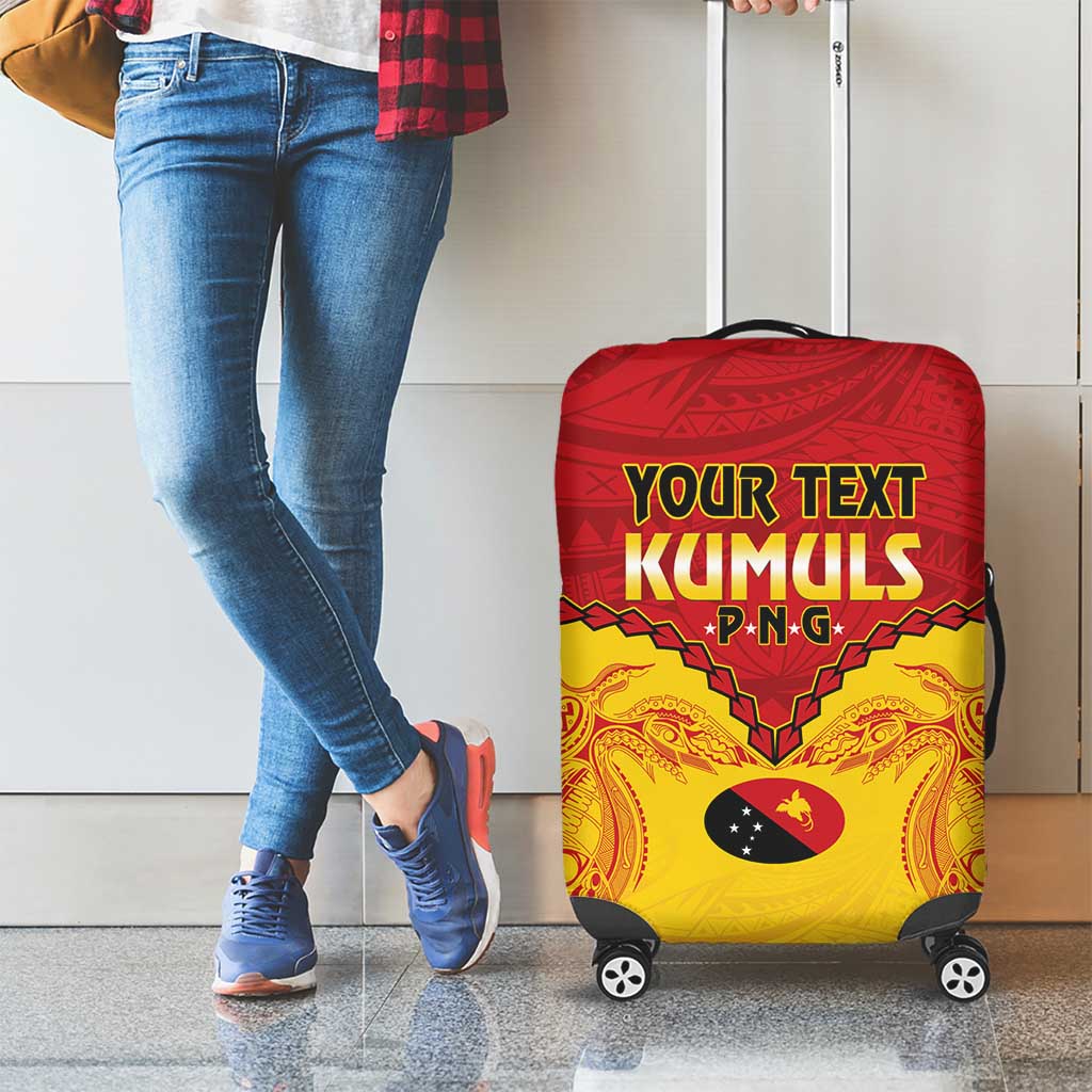 Papua New Guinea Rugby Custom Luggage Cover Go Kumuls PNG - Polynesian Pattern