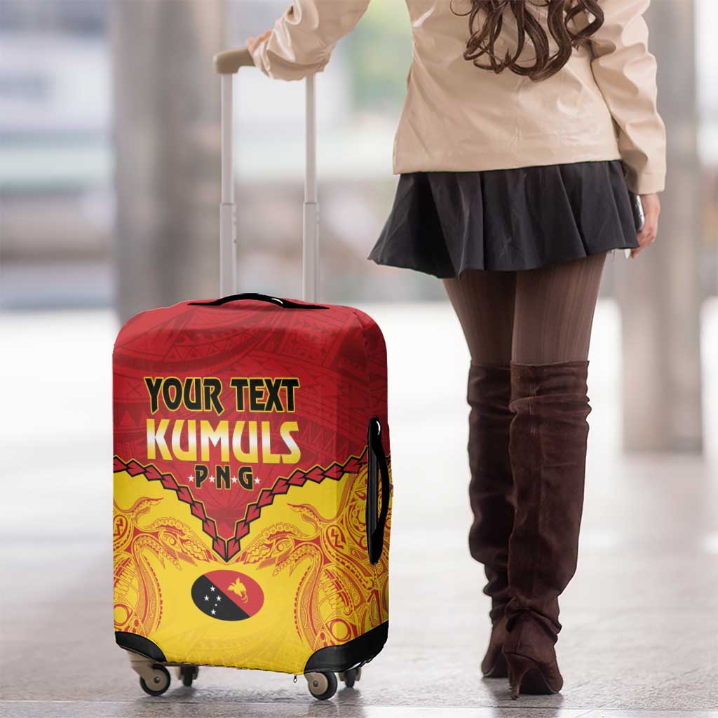 Papua New Guinea Rugby Custom Luggage Cover Go Kumuls PNG - Polynesian Pattern