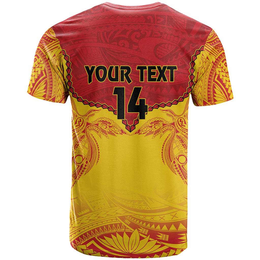 Papua New Guinea Rugby Custom T Shirt Go Kumuls PNG - Polynesian Pattern