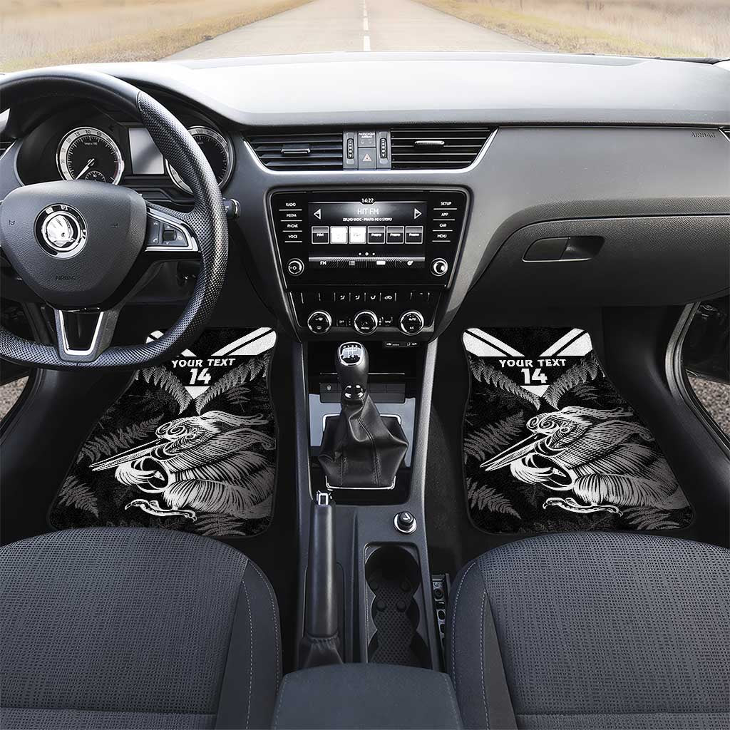 Aotearoa Silver Fern Rugby Custom Car Mats 2024 Go Kiwi