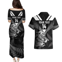 Aotearoa Silver Fern Rugby Custom Couples Matching Puletasi and Hawaiian Shirt 2024 Go Kiwi