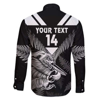 Aotearoa Silver Fern Rugby Custom Family Matching Off Shoulder Short Dress and Hawaiian Shirt 2024 Go Kiwi LT14 - Polynesian Pride