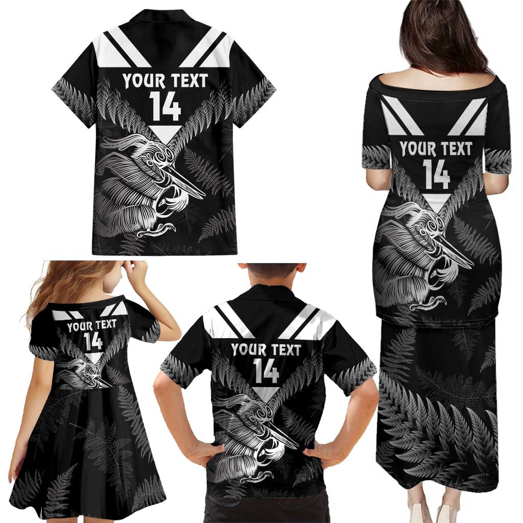 Aotearoa Silver Fern Rugby Custom Family Matching Puletasi and Hawaiian Shirt 2024 Go Kiwi LT14 - Polynesian Pride