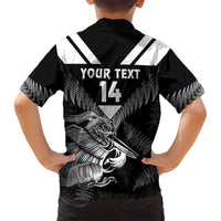 Aotearoa Silver Fern Rugby Custom Family Matching Summer Maxi Dress and Hawaiian Shirt 2024 Go Kiwi LT14 - Polynesian Pride