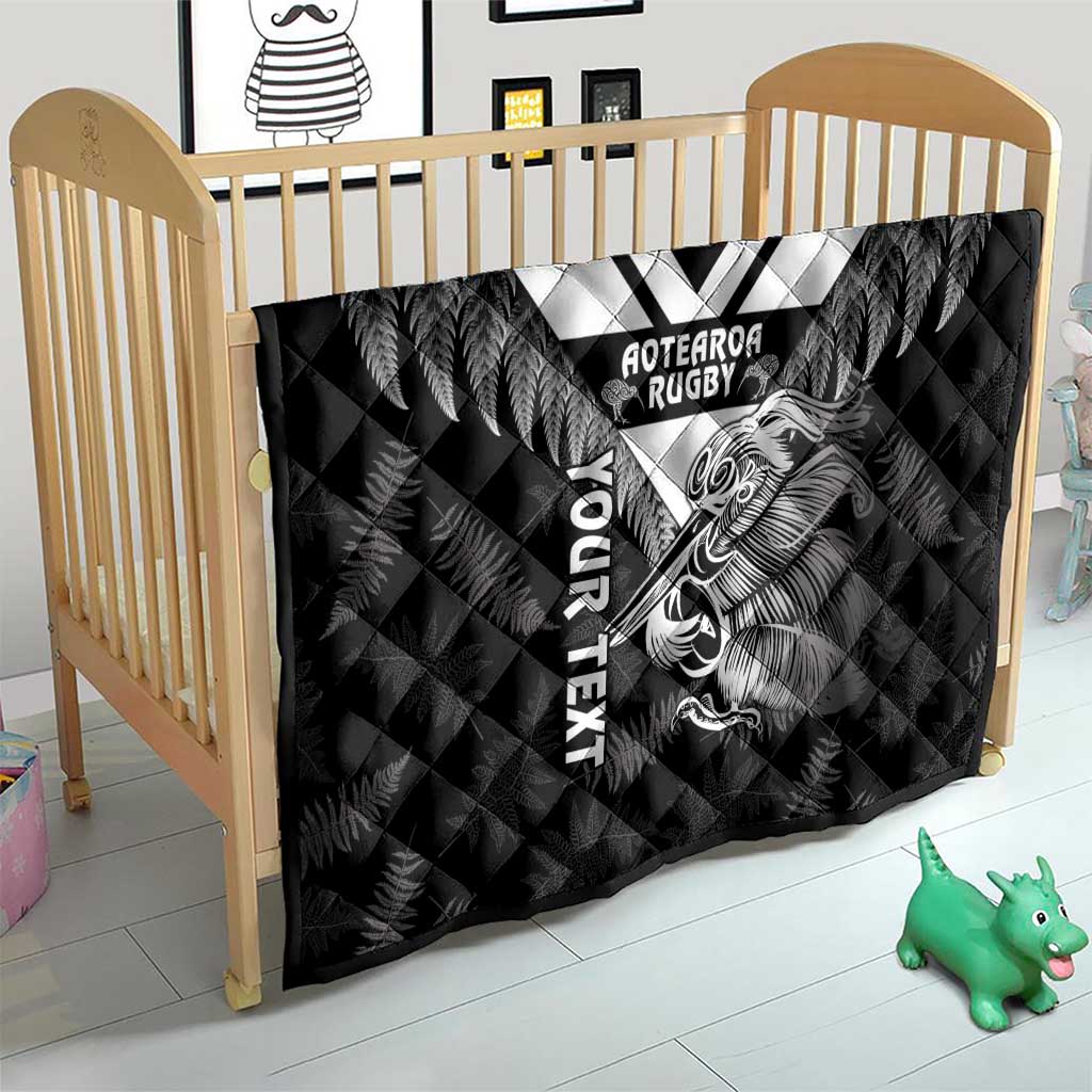 Aotearoa Silver Fern Rugby Custom Quilt 2024 Go Kiwi