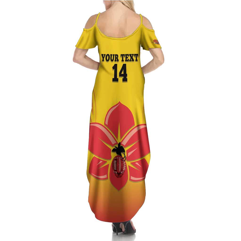 Orchids PNG Rugby Custom Family Matching Summer Maxi Dress and Hawaiian Shirt Go Champions Papua New Guinea LT14 - Polynesian Pride