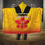 Orchids PNG Rugby Custom Hooded Blanket Go Champions Papua New Guinea