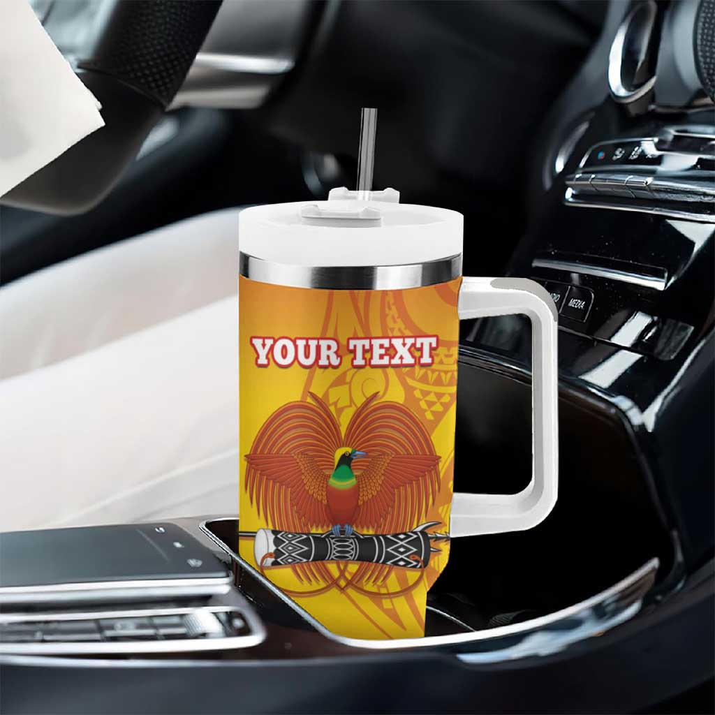Custom Orchids PNG Rugby Tumbler With Handle Go Champions Papua New Guinea