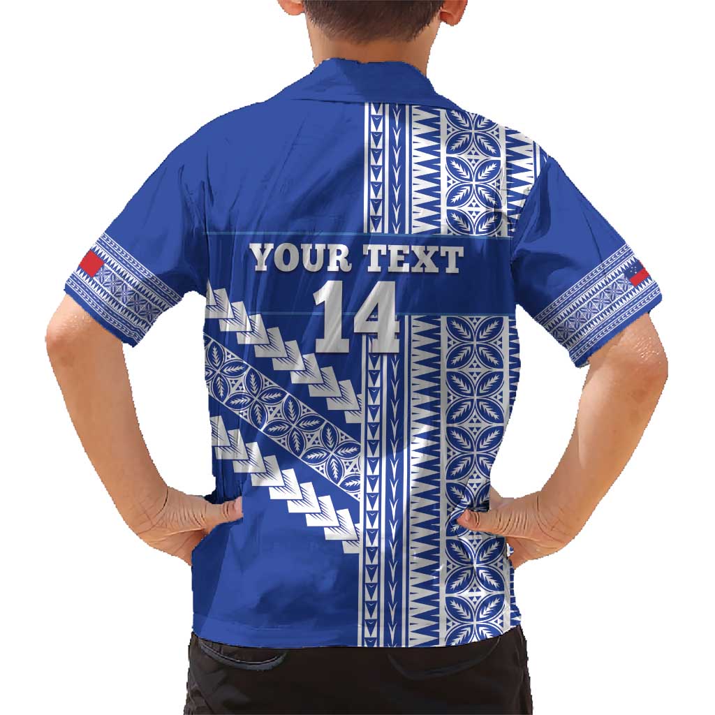 Fetu Samoa Rugby Custom Kid Hawaiian Shirt Siapo Pattern - Sporty Style