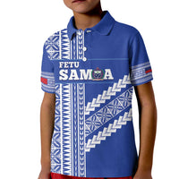 Fetu Samoa Rugby Custom Kid Polo Shirt Siapo Pattern - Sporty Style