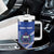 Custom Fetu Samoa Rugby Tumbler With Handle Siapo Pattern - Sporty Style