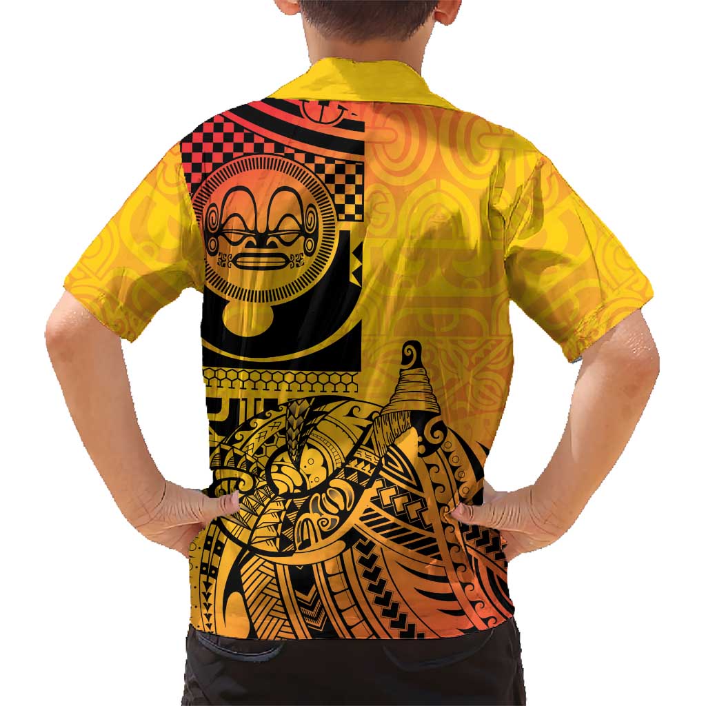 Marquesas Islands Family Matching Mermaid Dress and Hawaiian Shirt Marquesan Matatiki Fish Hook Patutiki - Polynesian Pride