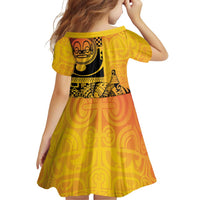 Marquesas Islands Family Matching Off Shoulder Short Dress and Hawaiian Shirt Marquesan Matatiki Fish Hook Patutiki LT14 - Polynesian Pride