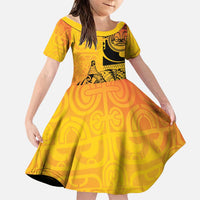 Marquesas Islands Family Matching Summer Maxi Dress and Hawaiian Shirt Marquesan Matatiki Fish Hook Patutiki - Polynesian Pride