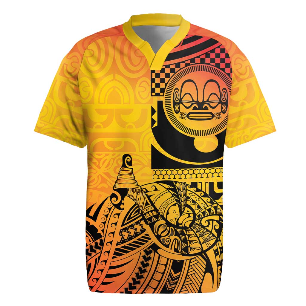 Marquesas Islands Rugby Jersey Marquesan Matatiki Fish Hook Patutiki - Polynesian Pride