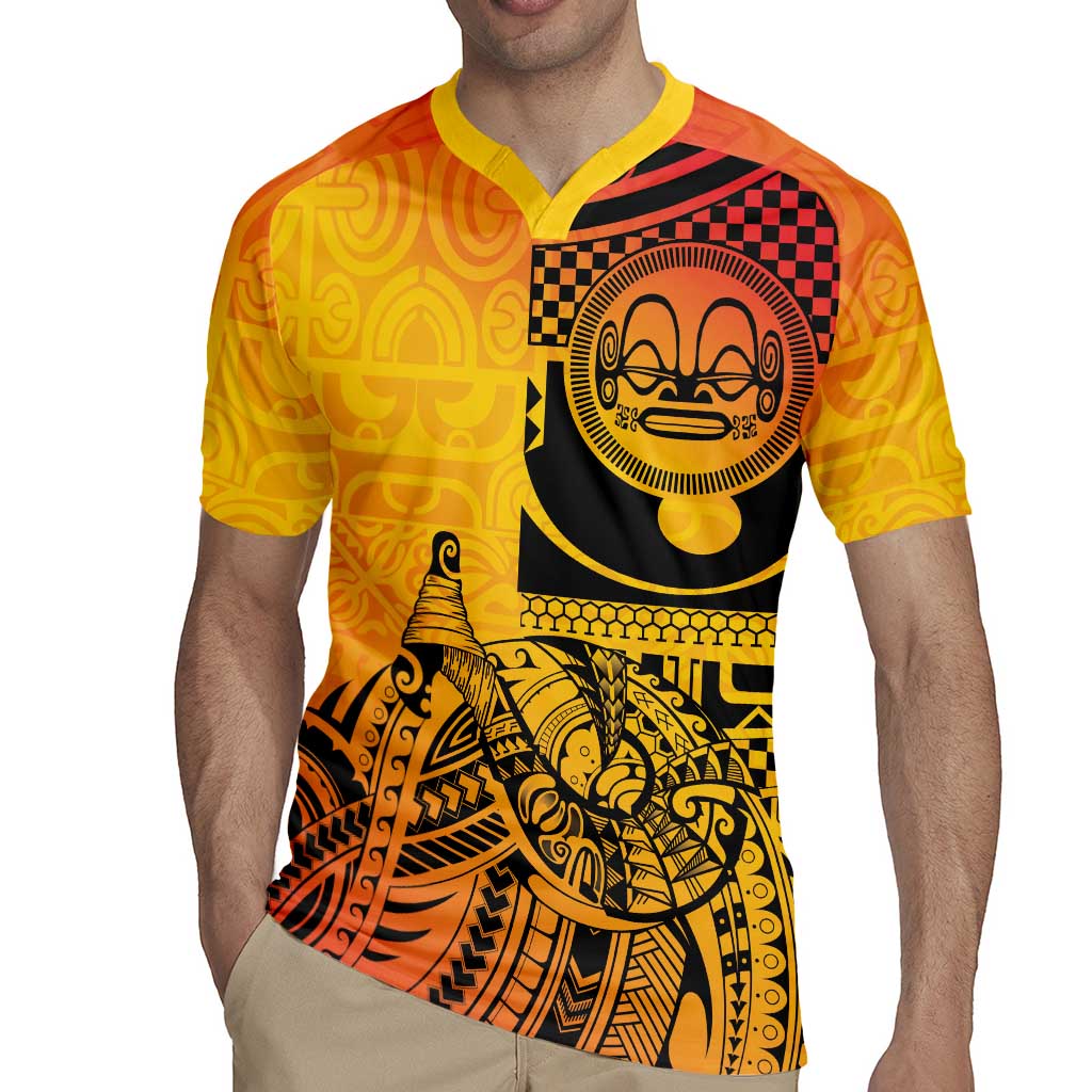 Marquesas Islands Rugby Jersey Marquesan Matatiki Fish Hook Patutiki - Polynesian Pride