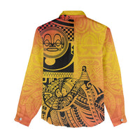 Marquesas Islands Women Casual Shirt Marquesan Matatiki Fish Hook Patutiki LT14 - Polynesian Pride