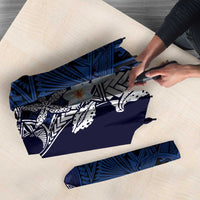 Blue Samoa Tattoo Umbrella Plumeria Samoan Ocean Tatau Pattern LT14 - Polynesian Pride