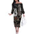 Aotearoa Hei Matau Family Matching Off The Shoulder Long Sleeve Dress and Hawaiian Shirt Haka Kiwi Mix Maori Mangopare