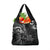 New Zealand Tiki Tennis Grocery Bag Aotearoa Tenehi Maori Silver Fern - Black