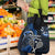 Custom New Zealand Tiki Tennis Grocery Bag Aotearoa Tenehi Maori Silver Fern - Blue