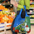 Personalised Halo Olaketa Solomon Islands Grocery Bag Coat Of Arms With Tropical Flowers