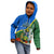 Personalised Halo Olaketa Solomon Islands Kid Hoodie Coat Of Arms With Tropical Flowers Flag Style LT14 - Polynesian Pride