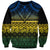 Halo Olaketa Solomon Islands Sweatshirt Melanesian Tribal Pattern Gradient Version LT14 Unisex Black - Polynesian Pride