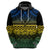 Halo Olaketa Solomon Islands Zip Hoodie Melanesian Tribal Pattern Gradient Version LT14 - Polynesian Pride