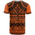 Halo Olaketa Solomon Islands T Shirt Melanesian Tribal Pattern Orange Version LT14 - Polynesian Pride