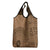 Fakaalofa Lahi Atu Niue Grocery Bag Vintage Hiapo Pattern Brown Version