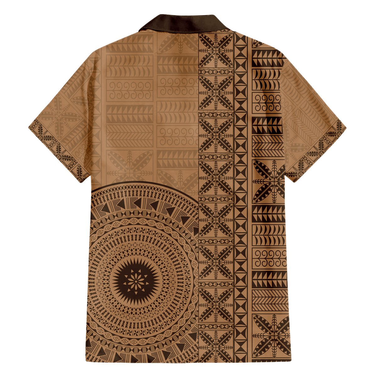 Fakaalofa Lahi Atu Niue Hawaiian Shirt Vintage Hiapo Pattern Brown Version LT14 - Polynesian Pride