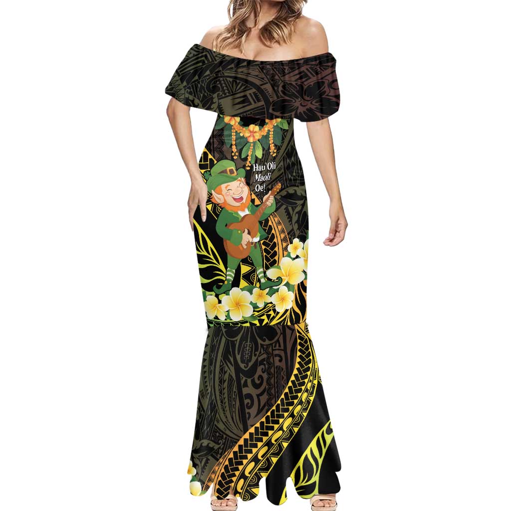 Hawaii Saint Patrick's Day Mermaid Dress Ukulele Leprechaun Hau'Oli Maoli Oe!