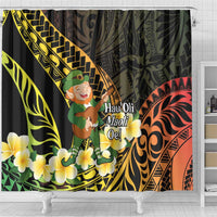 Hawaii Saint Patrick's Day Shower Curtain Ukulele Leprechaun Hau'Oli Maoli Oe! LT14 - Polynesian Pride