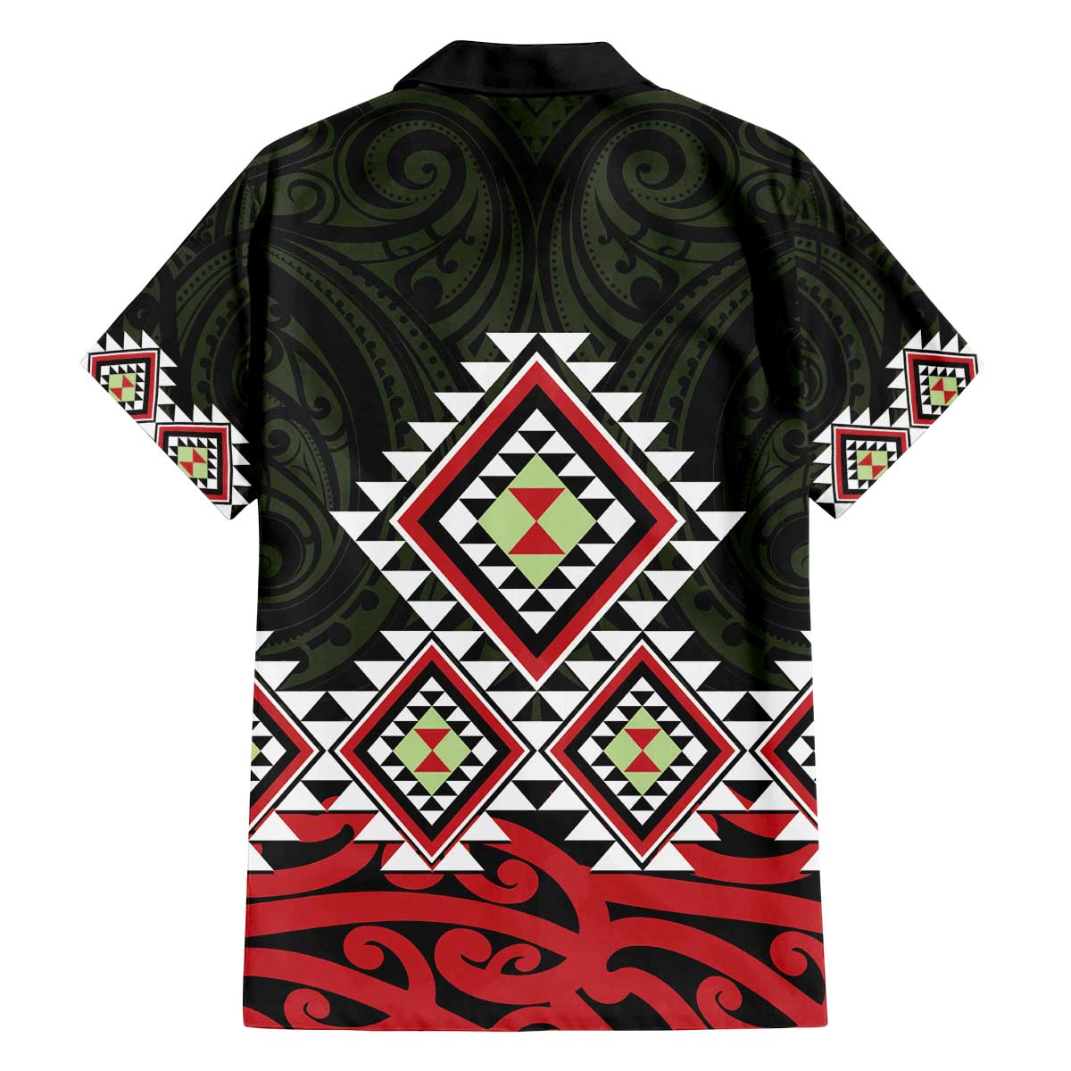 Kia Ora Aotearoa Family Matching Off The Shoulder Long Sleeve Dress and Hawaiian Shirt 2025 Pasifika Maori Taniko Motifs LT14 - Polynesian Pride