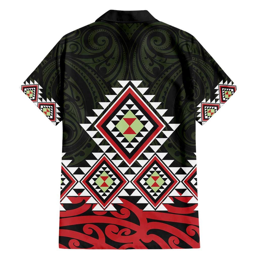 Kia Ora Aotearoa Family Matching Short Sleeve Bodycon Dress and Hawaiian Shirt 2025 Pasifika Maori Taniko Motifs LT14 - Polynesian Pride