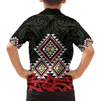 Kia Ora Aotearoa Family Matching Summer Maxi Dress and Hawaiian Shirt 2025 Pasifika Maori Taniko Motifs LT14 - Polynesian Pride